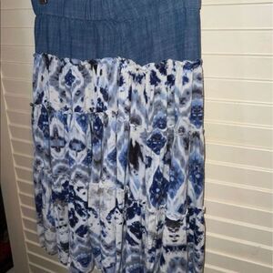Girls Tie Dye Skirt by blu pony vintage of Los Angeles
